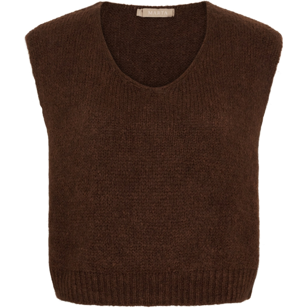 MARTA DU CHATEAU Marta Du Chateau dam väst MdcMarlene 5114 Vest Chocolate21525