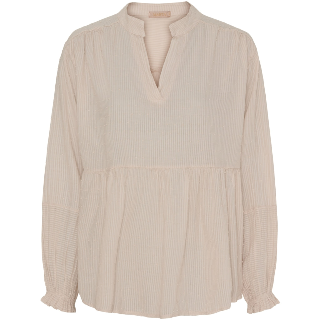 MARTA DU CHATEAU Marta Du Chateau dame bluse MdcAlberta Blouse Sabbia