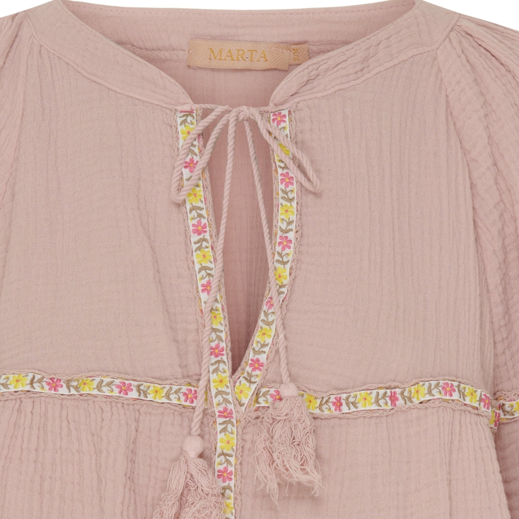 MARTA DU CHATEAU Marta Du Chateau dame bluse MdcDebora Blouse Cipria rose