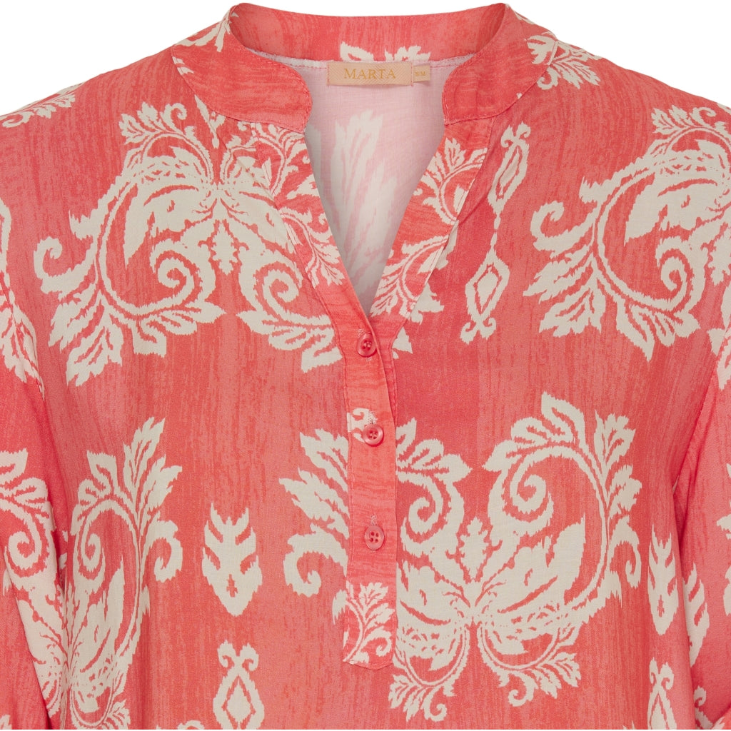 MARTA DU CHATEAU Marta Du Chateau dame bluse MdcFranziska Blouse Corallo HL013DB