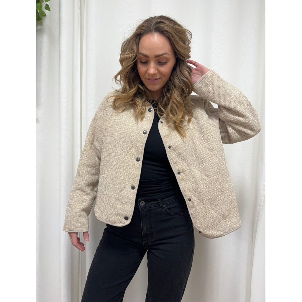 MARTA DU CHATEAU Marta Du Chateau dam jacka MdcRoseanne Jacket Beige