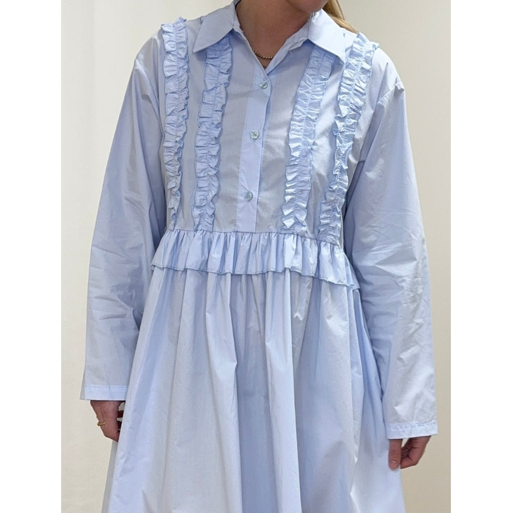 MARTA DU CHATEAU Marta Du Chateau dam klänning MdcViolet Dress LightBlue64.