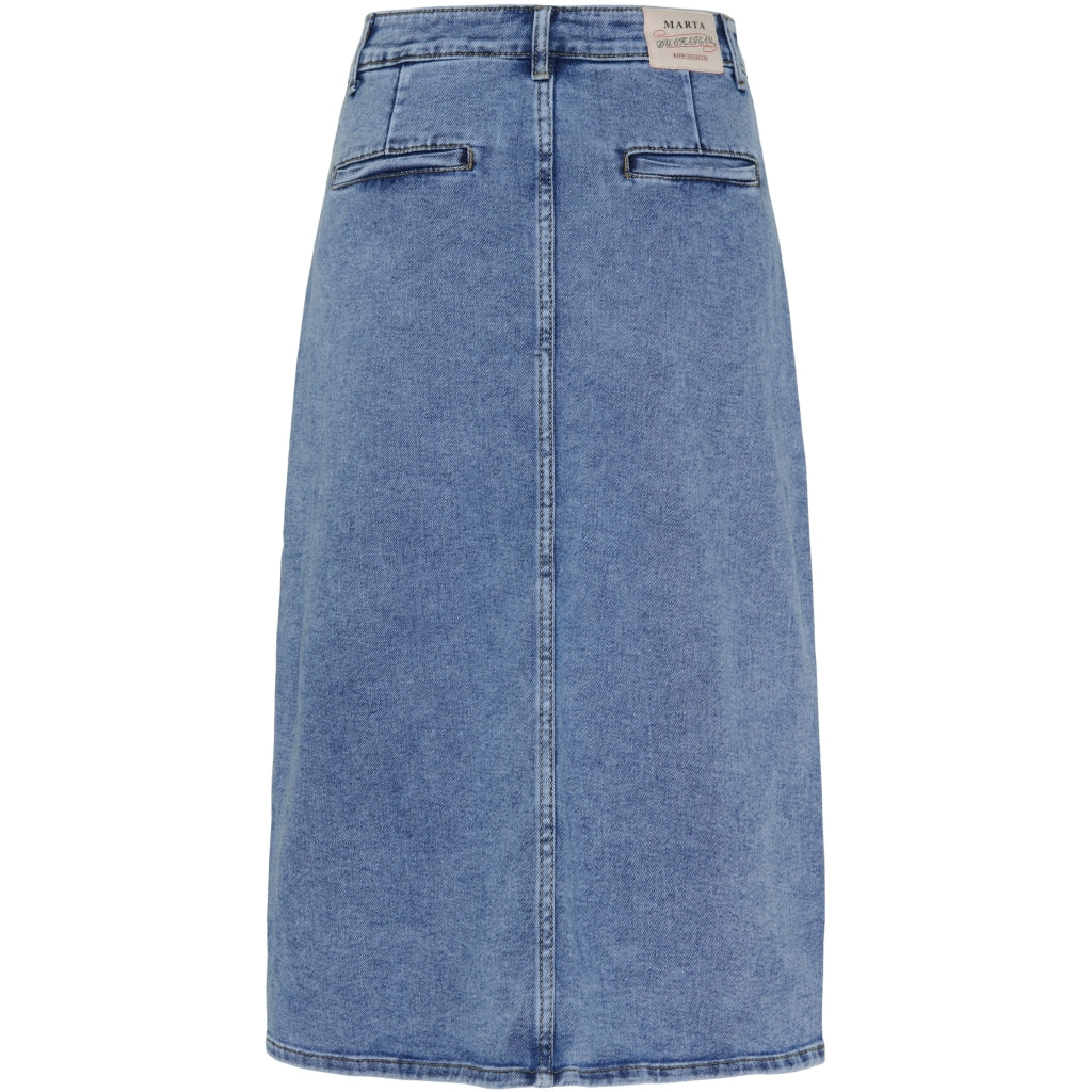 MARTA DU CHATEAU Marta Du Chateau dame nederdel MdcBitten Skirt Blue