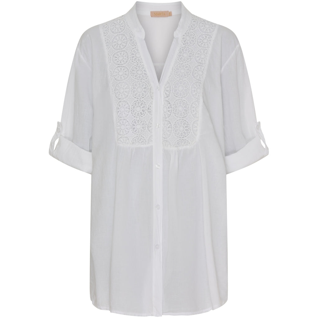 MARTA DU CHATEAU Marta Du Chateau dame skjorte MdcMargherita Shirt White