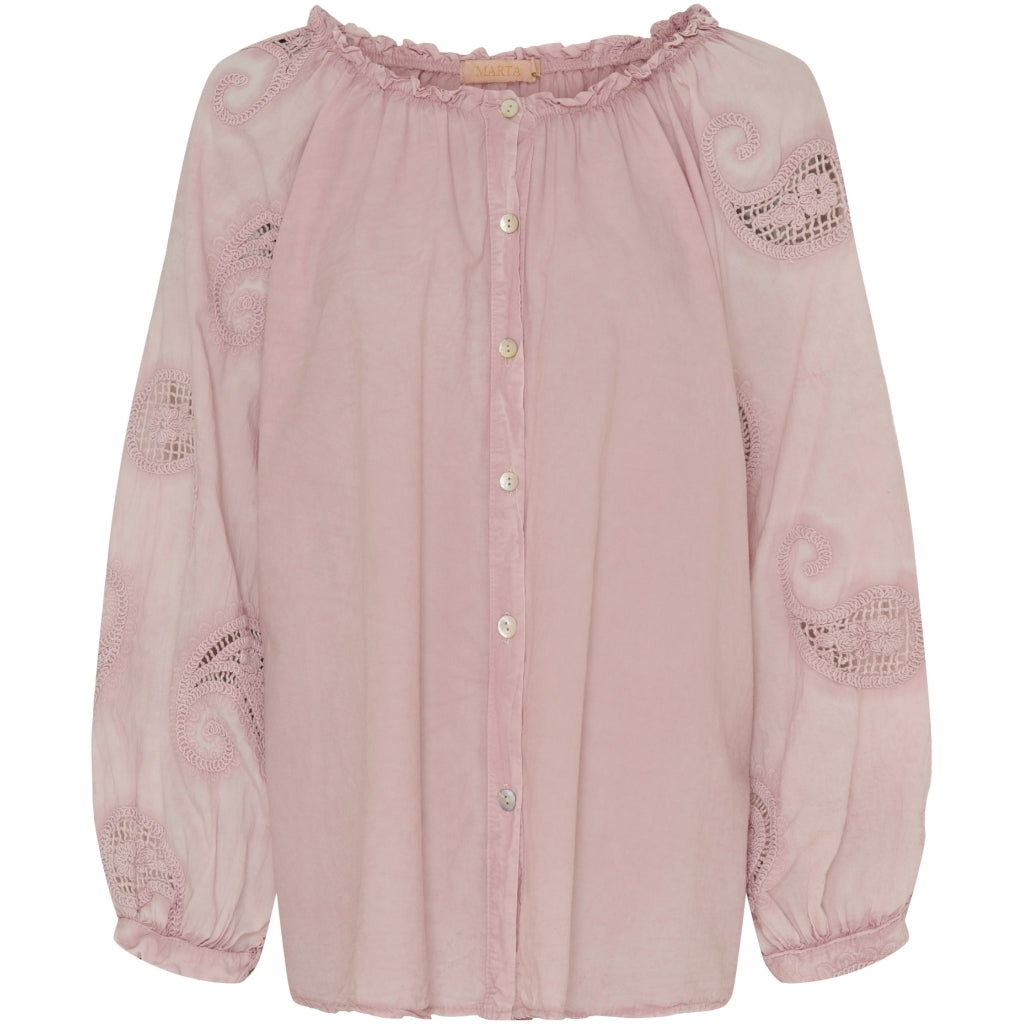 MARTA DU CHATEAU Marta Du Chateau dam skjorta MdcPatty Shirt Rosa