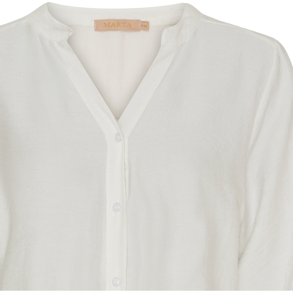 MARTA DU CHATEAU Marta Du Chateau dam skjorta MdcRebecca Shirt White