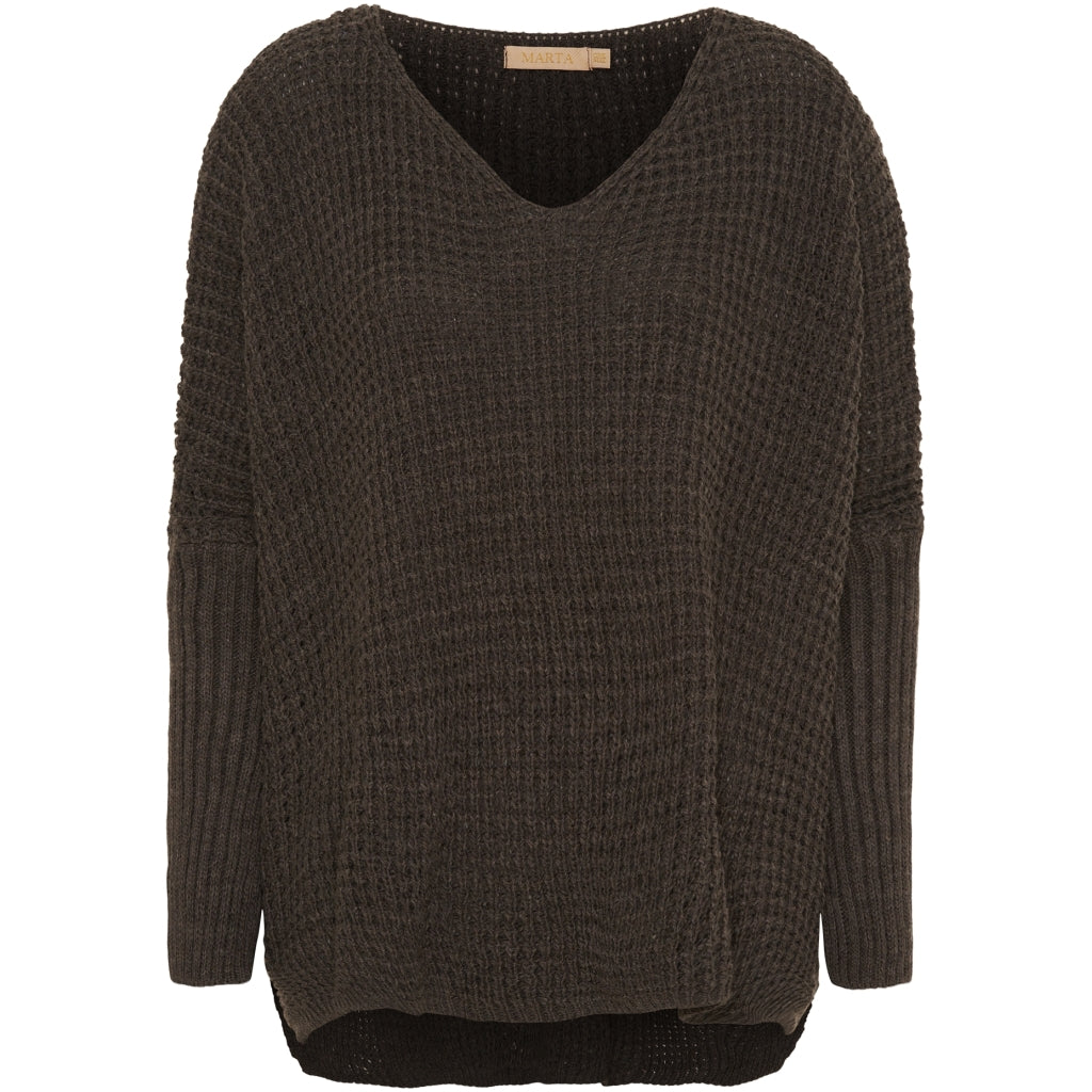 MARTA DU CHATEAU Marta Du Chateau dam stickad MdcMille Knit Fango