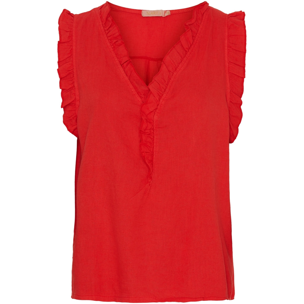 MARTA DU CHATEAU Marta Du Chateau dame top MdcElke Top Rosso