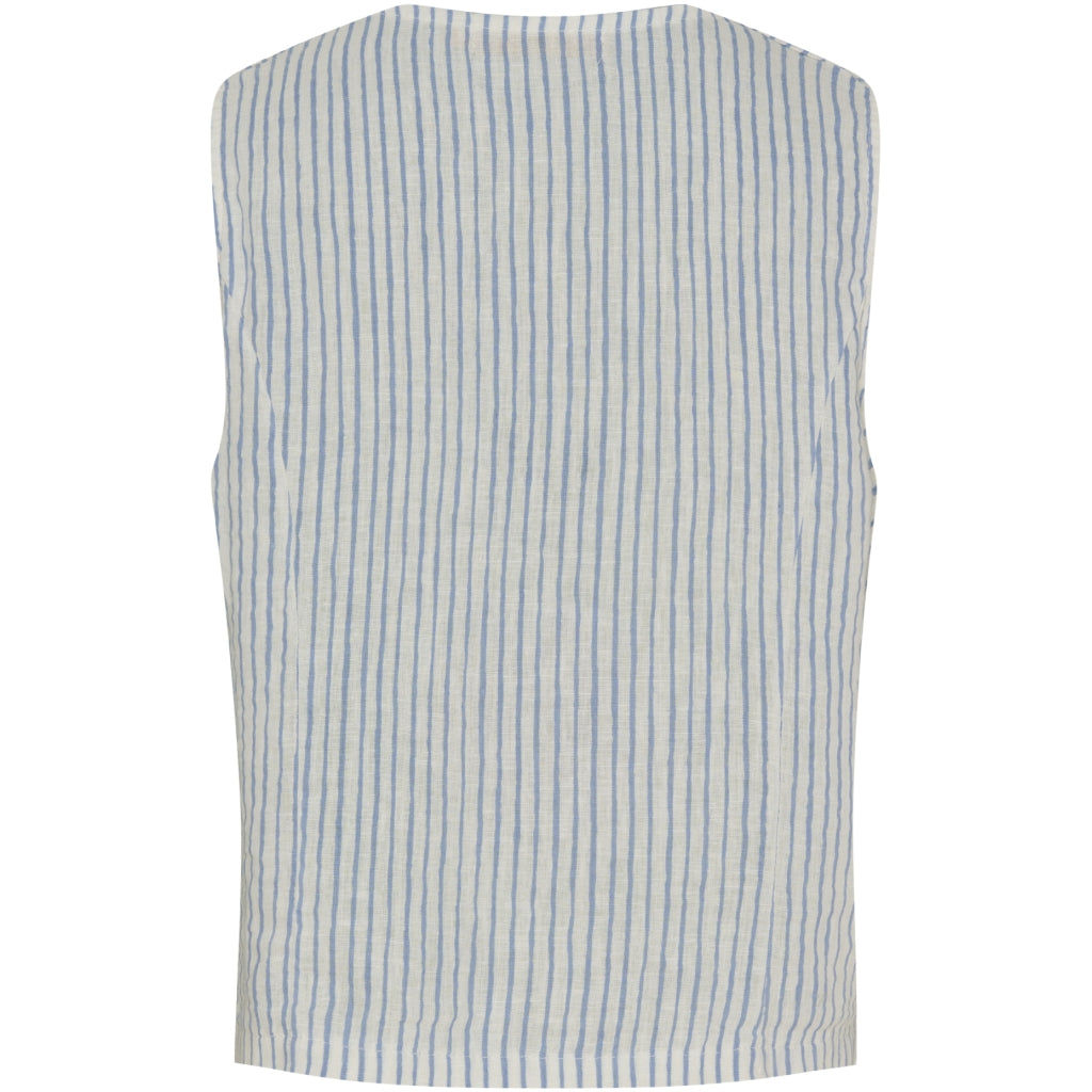 MARTA DU CHATEAU Marta Du Chateau dam väst MdcEdel Vest Stripe Jeans