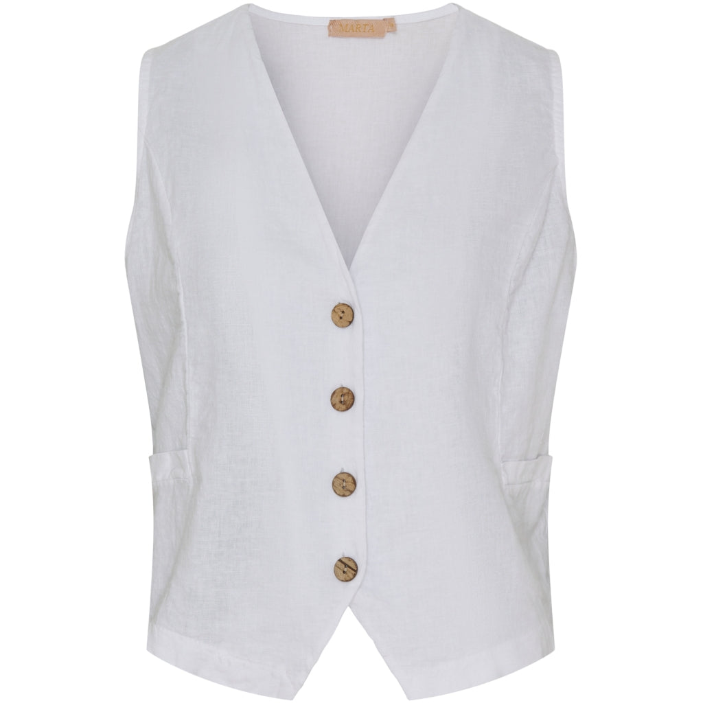 MARTA DU CHATEAU Marta Du Chateau dam väst MdcKatarine Vest White