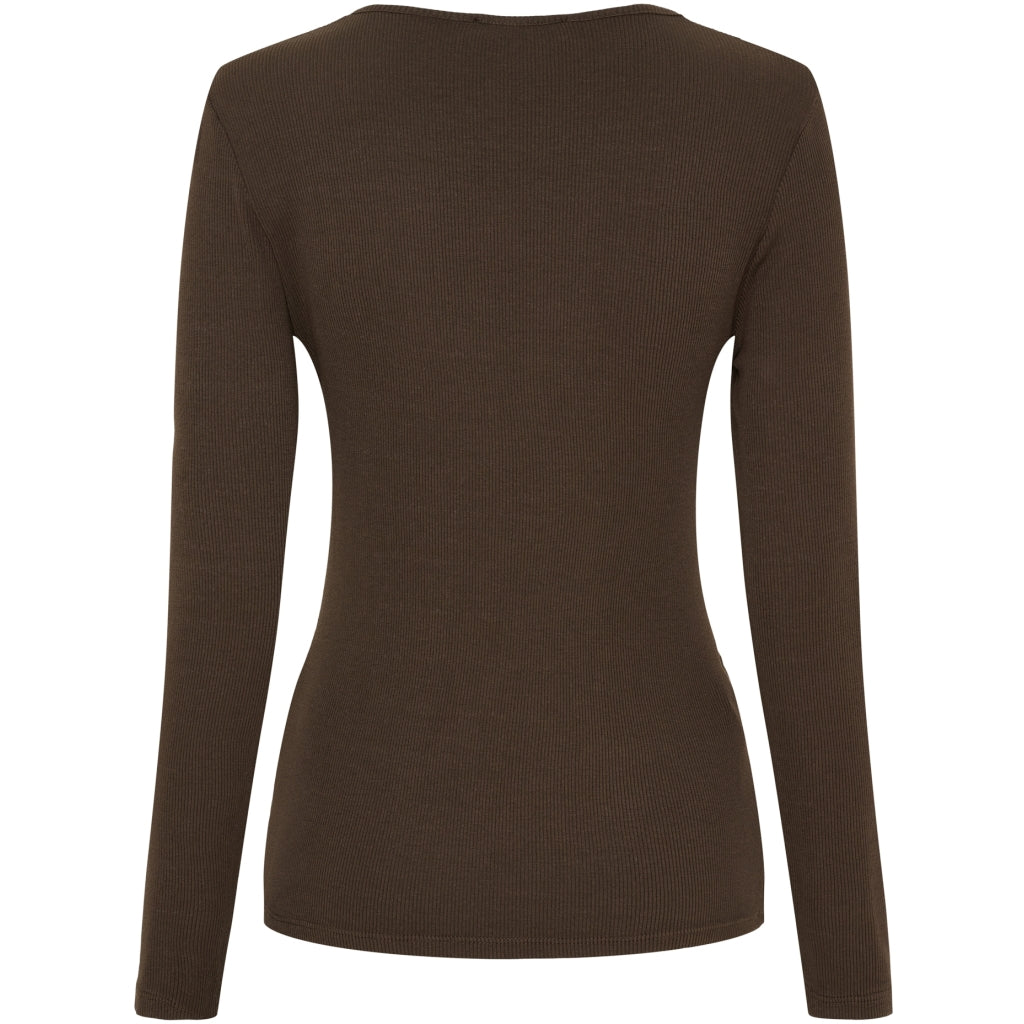 MARTA DU CHATEAU Marta Du Chateau långärmad t-shirt MdcIngrid 4906 LS Tee Solid Moro