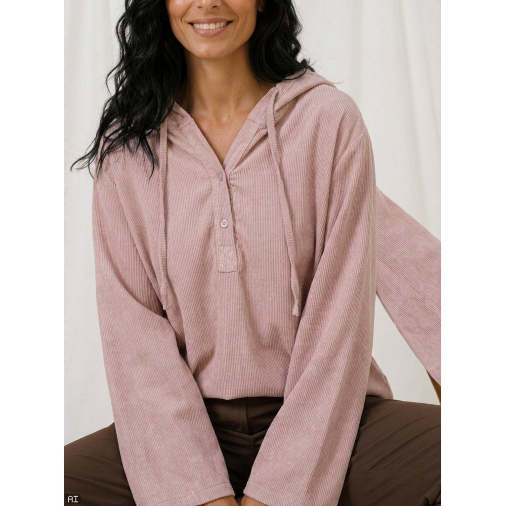 MARTA DU CHATEAU Marta du Chateau Dam Blus MdcPienza 8908 Blouse Brush
