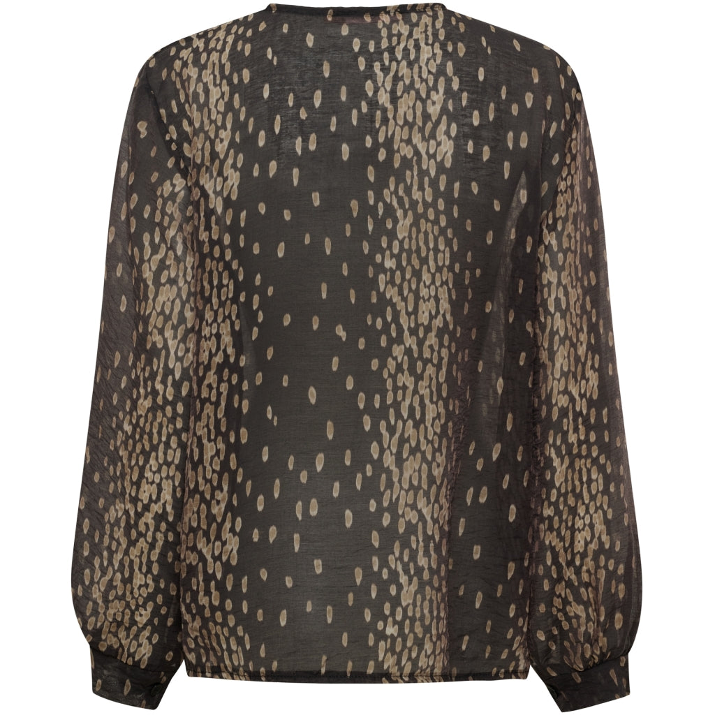 MARTA DU CHATEAU Marta du Chateau Dam Blus MdcPistacia 8775 Blouse Black6016vpa