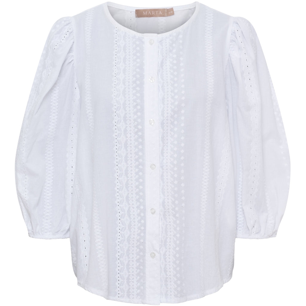 MARTA DU CHATEAU Marta du Chateau Dam Blus MdcValessia 58136M Blouse White