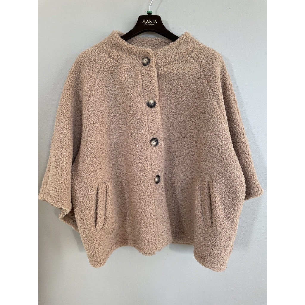 MARTA DU CHATEAU Marta du Chateau Dam Jacka MdcValencia 248370Teddy Jacket Crema12