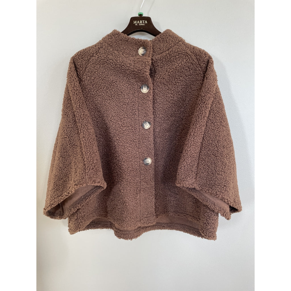 MARTA DU CHATEAU Marta du Chateau Dam Jacka MdcValencia 248370Teddy Jacket Marrone9