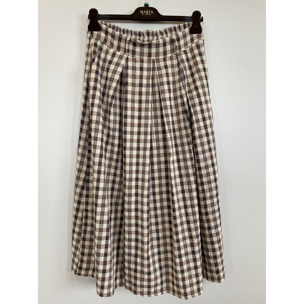 MARTA DU CHATEAU Marta du Chateau Dam Kjol MdcAmsonia 8788 Skirt Brown6