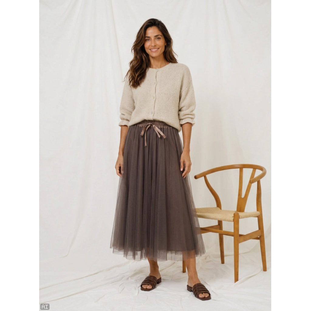 MARTA DU CHATEAU Marta du Chateau Dam Kjol MdcPalmina 23028 Skirt Moro