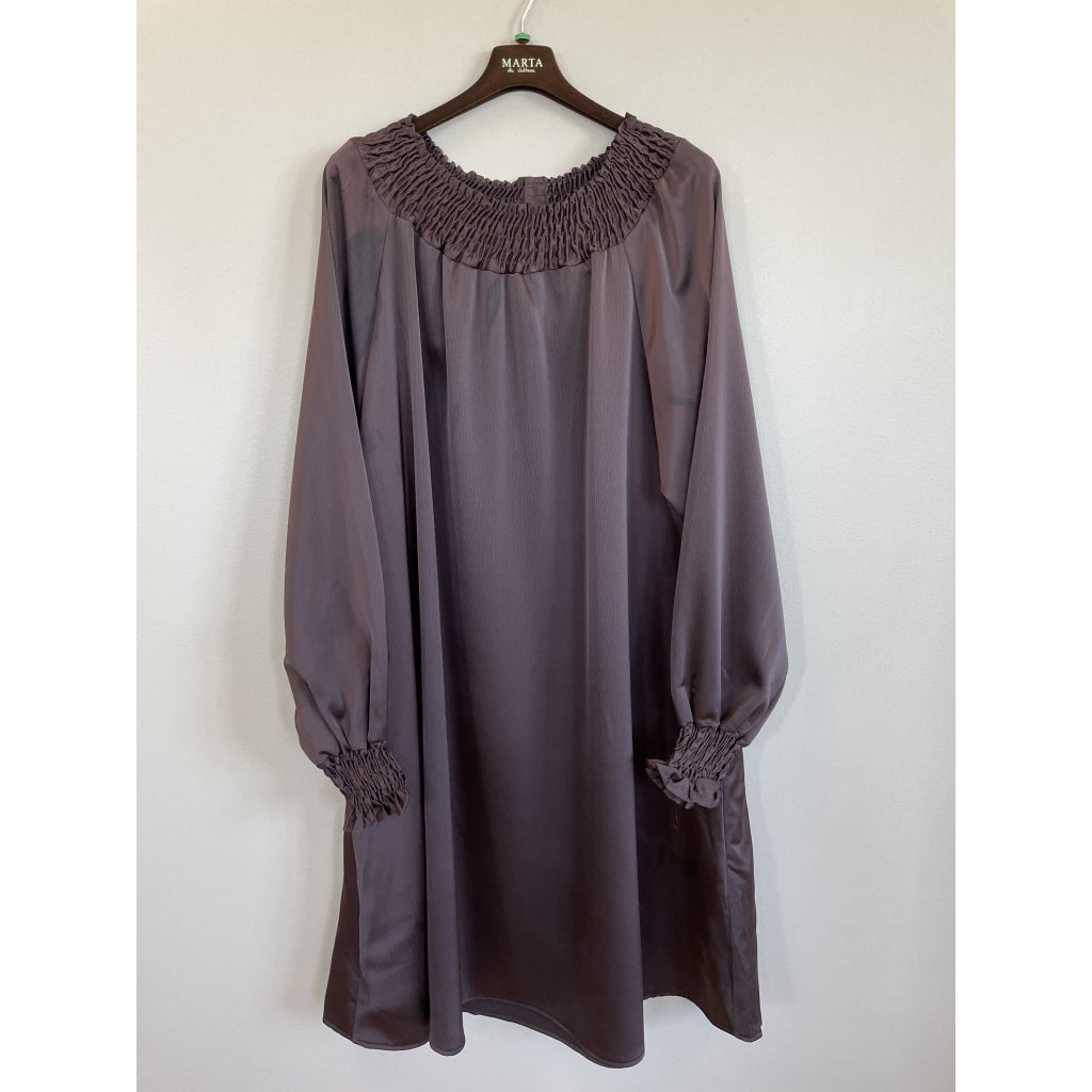 MARTA DU CHATEAU Marta du Chateau Dam Klänning MdcLazise 8837P Dress Coffee