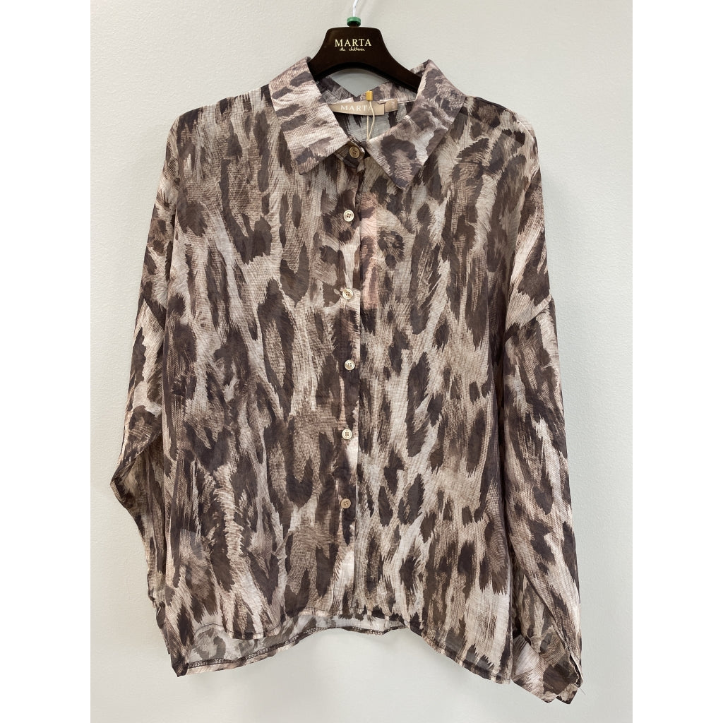 MARTA DU CHATEAU Marta du Chateau Dam Skjorta MDCLAKE 7861 Shirt Leo