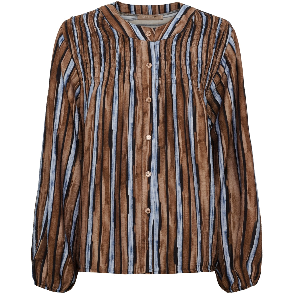 MARTA DU CHATEAU Marta du Chateau Dam Skjorta MdcMelora 8832V Shirt Marrone11221tpd