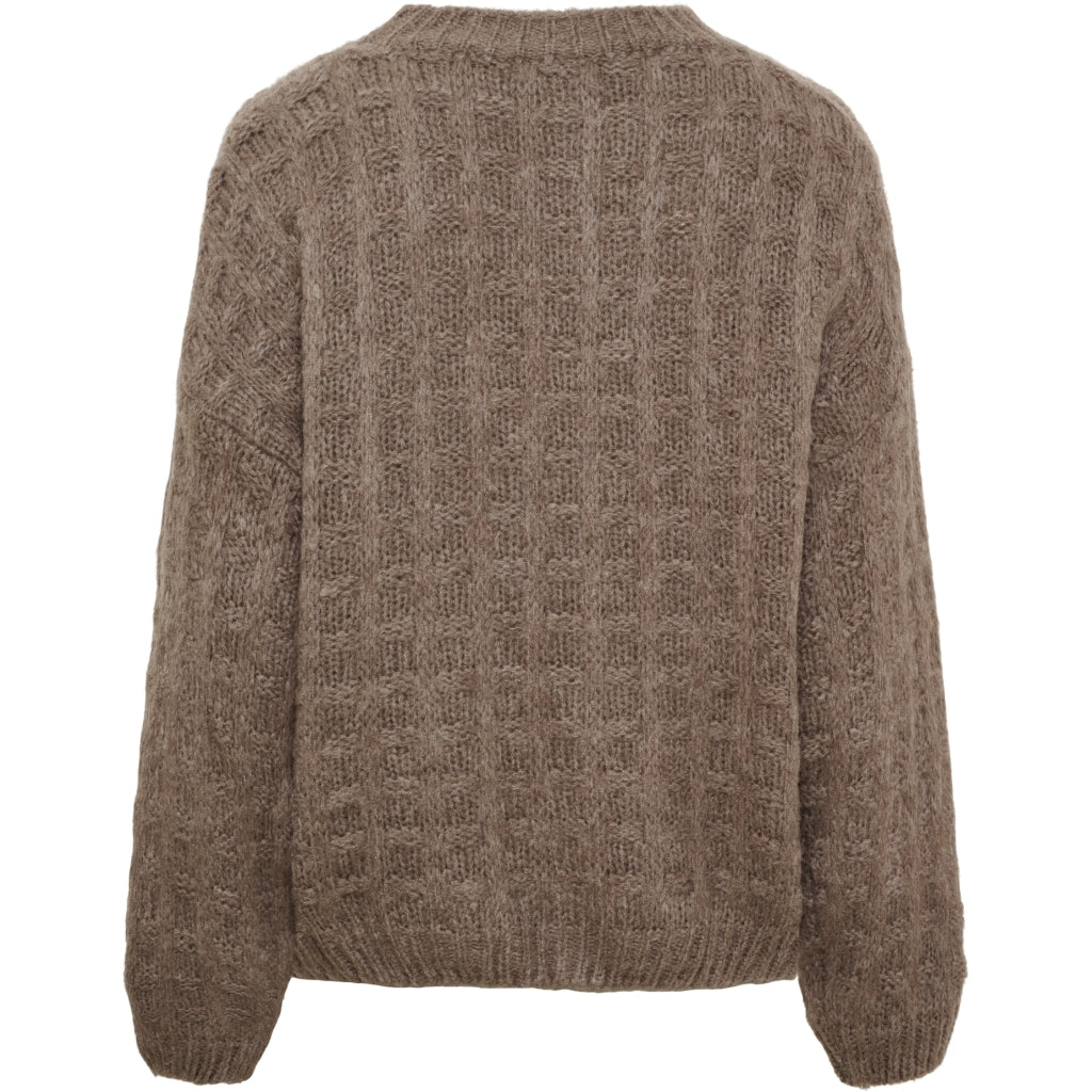 MARTA DU CHATEAU Marta du Chateau Dam Stickad MdcBrezza 65968 Knit Fango