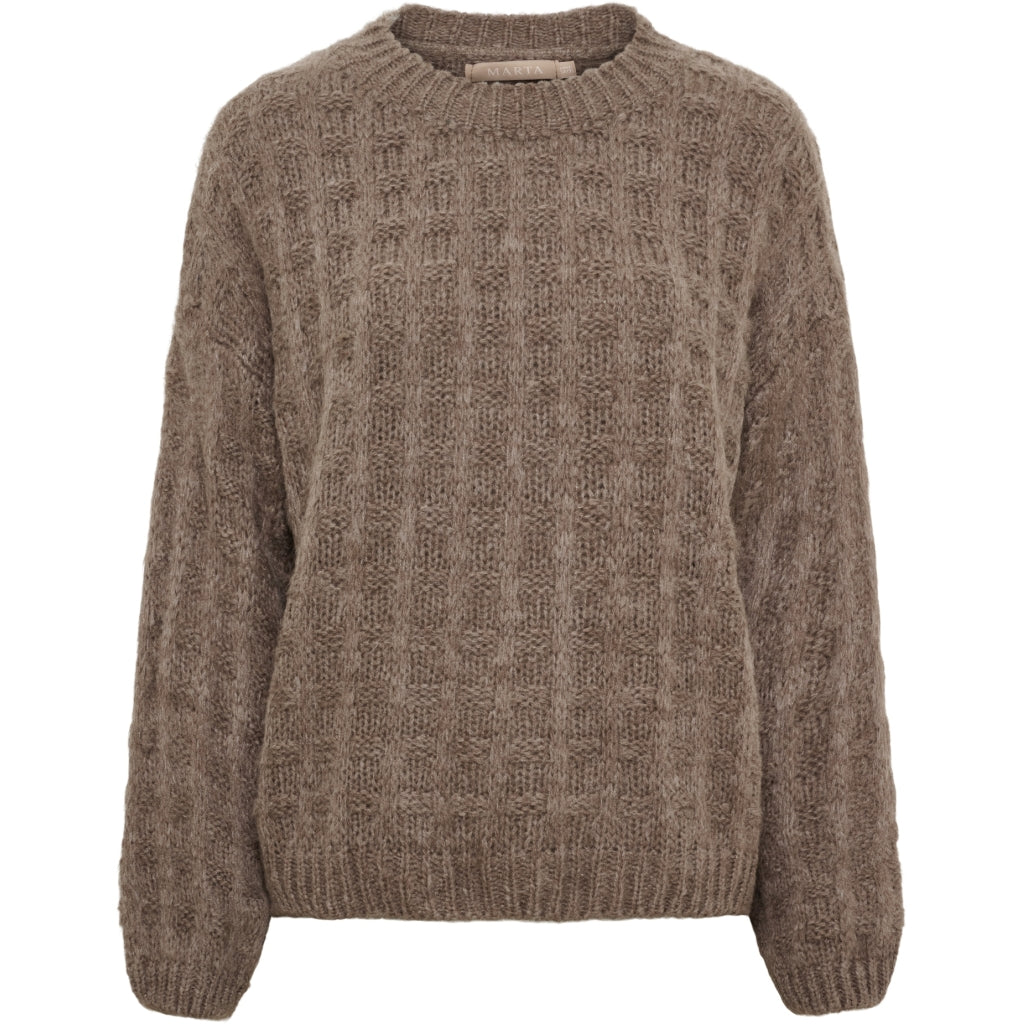 MARTA DU CHATEAU Marta du Chateau Dam Stickad MdcBrezza 65968 Knit Fango