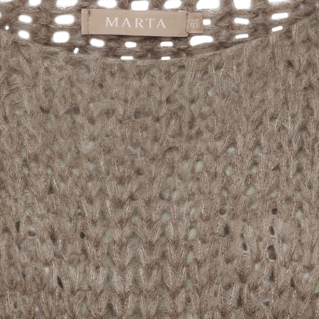 MARTA DU CHATEAU Marta du Chateau Dam Stickad MdcLumina 9730/B Knit Fango