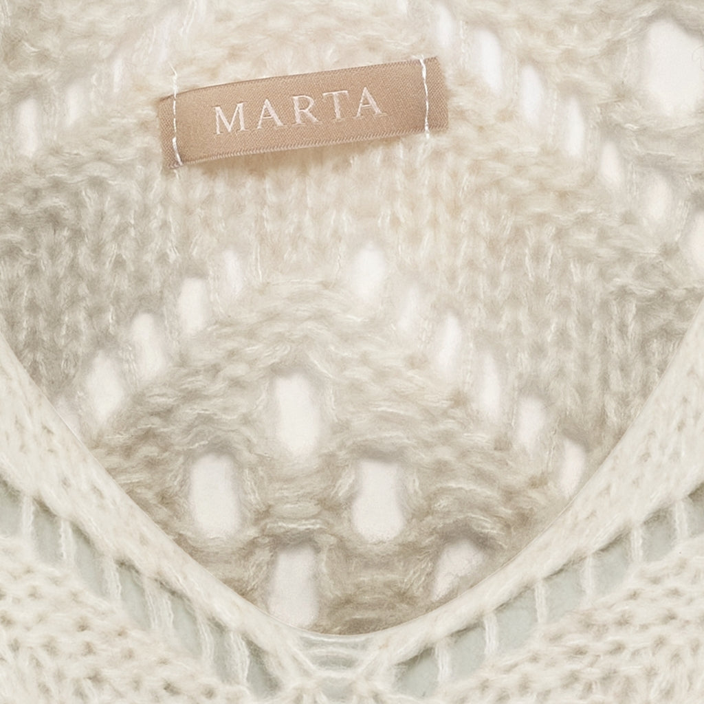 MARTA DU CHATEAU Marta du Chateau Dam Stickad MdcNieve 65033 Knit Beige