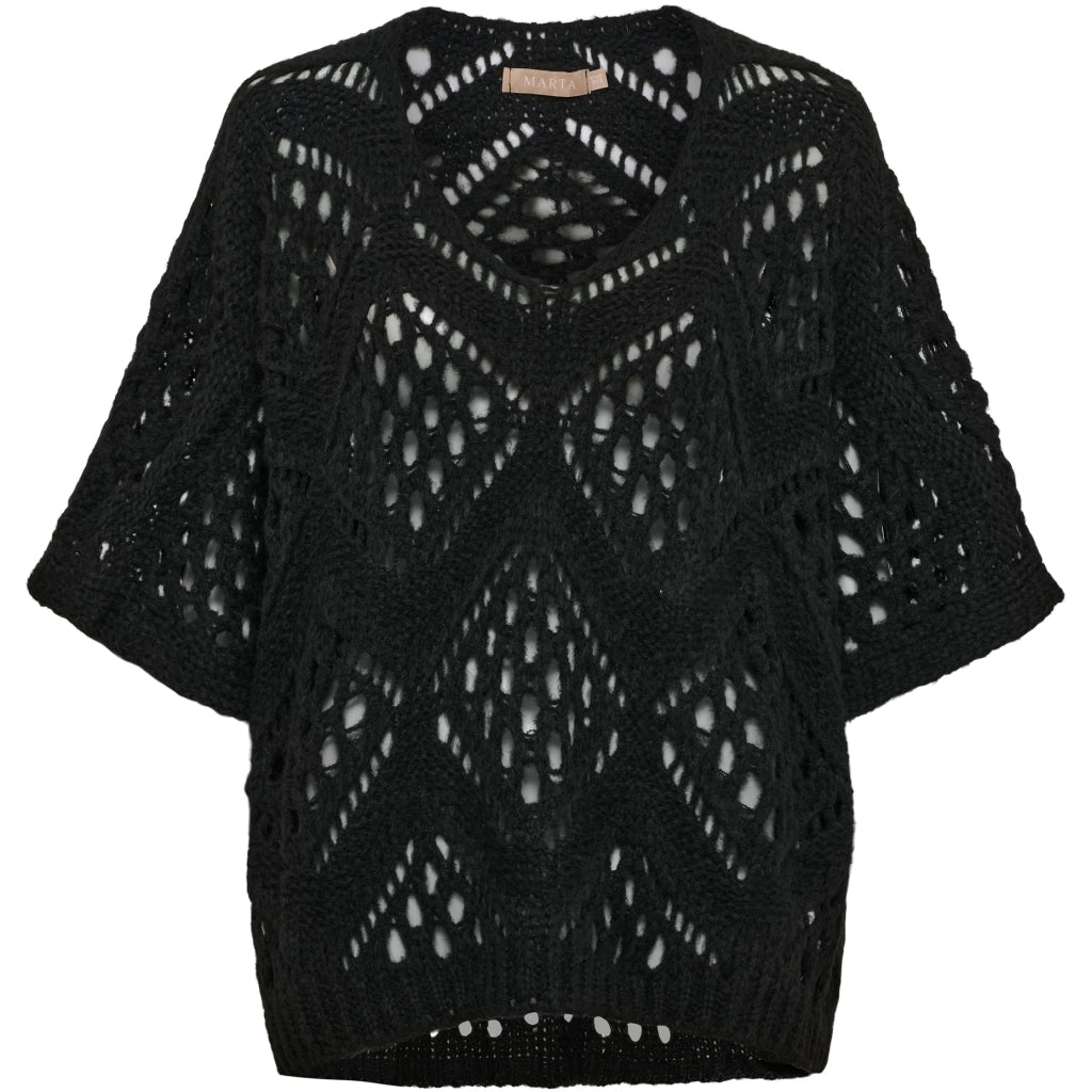 MARTA DU CHATEAU Marta du Chateau Dam Stickad MdcNieve 65033 Knit Black