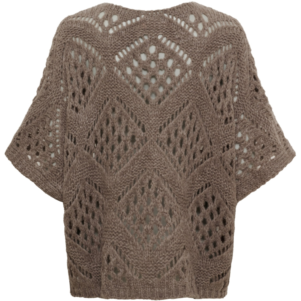 MARTA DU CHATEAU Marta du Chateau Dam Stickad MdcNieve 65033 Knit Fango