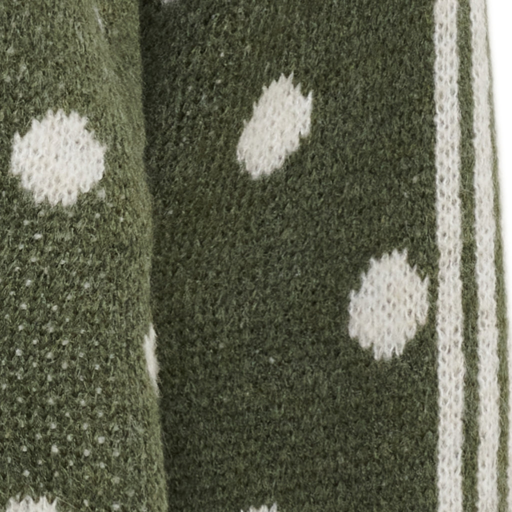 MARTA DU CHATEAU Marta du Chateau Dam Stickad Tröja MdcBellora 9730 Knit Military/Beige