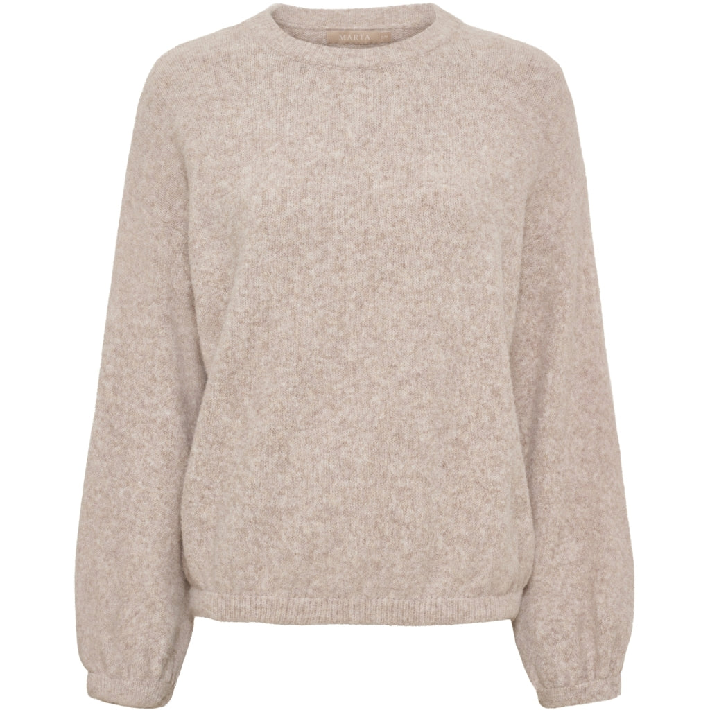 MARTA DU CHATEAU Marta du Chateau Dam Stickad tröja MdcAviva 9979 Knit Fango