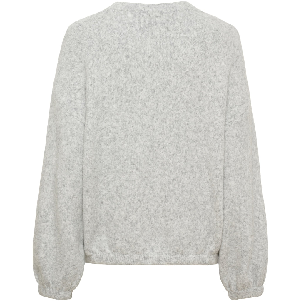 MARTA DU CHATEAU Marta du Chateau Dam Stickad tröja MdcAviva 9979 Knit Light Grey