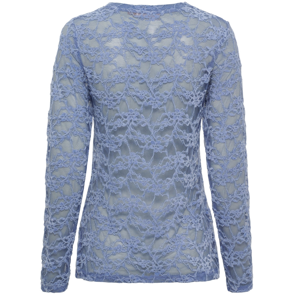 MARTA DU CHATEAU Marta du Chateau Dam långärmad spets t-shirt MdcPrimula 8941 LS Tee Jeans