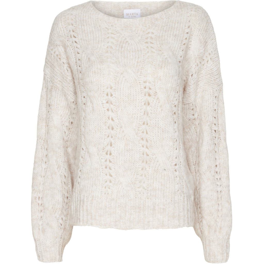 MARTA DU CHATEAU Marta du Chateau dam stickad 20958 Knit Cream