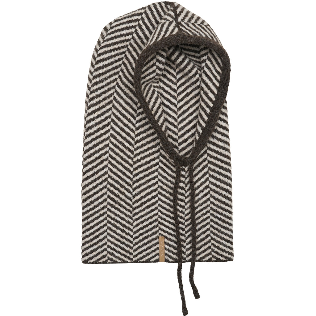 MARTA DU CHATEAU Marta du Chateau dam Balaclava MdcAliza T1209 Scarf Brown/beige