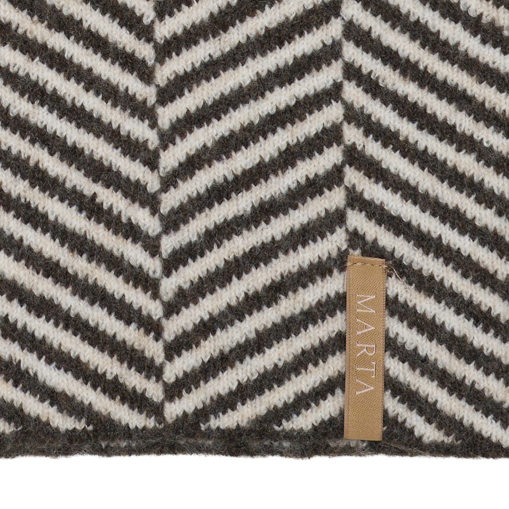 MARTA DU CHATEAU Marta du Chateau dam Balaclava MdcAliza T1209 Scarf Brown/beige