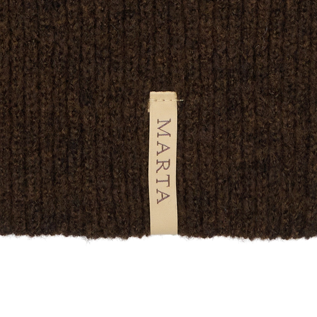 MARTA DU CHATEAU Marta du Chateau dam Balaclava MdcFiluca FMHK6480 Scarf Brown