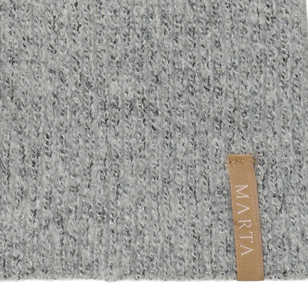 MARTA DU CHATEAU Marta du Chateau dam Balaclava MdcFiluca FMHK6480 Scarf Light Grey