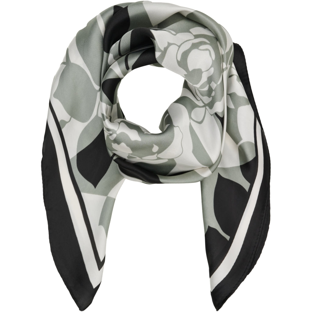 MARTA DU CHATEAU Marta du Chateau dam Scarf MdcJuline FA-Scarf Scarf Black/Grey31324-2