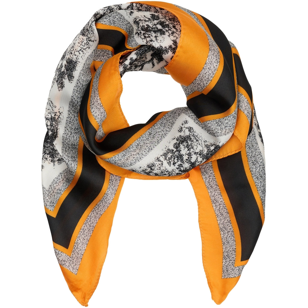 MARTA DU CHATEAU Marta du Chateau dam Scarf MdcJuline FA-Scarf Scarf Black/Orange31274