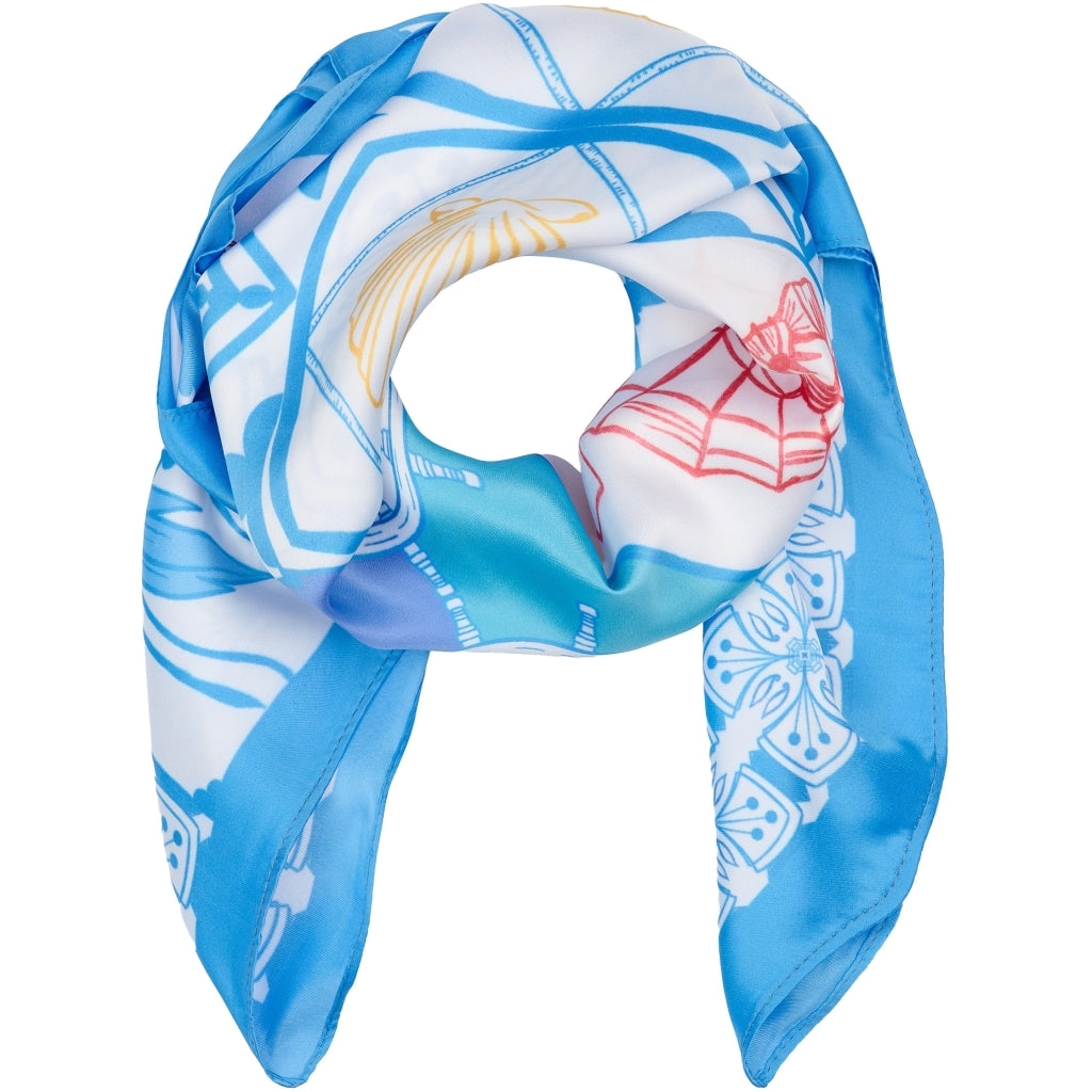 MARTA DU CHATEAU Marta du Chateau dam Scarf MdcJuline FA-Scarf Scarf Blue11114