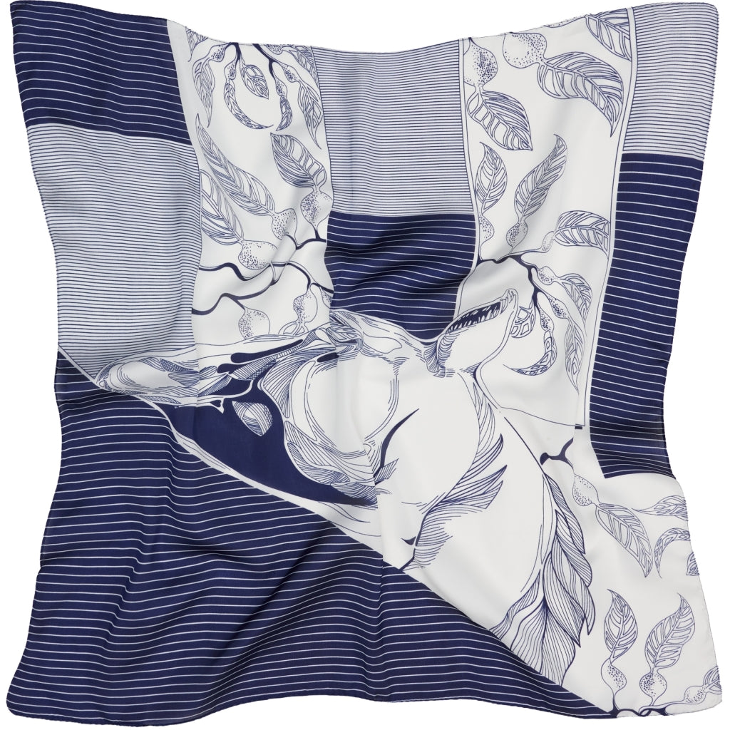 MARTA DU CHATEAU Marta du Chateau dam Scarf MdcJuline FA-Scarf Scarf Blue31321-2