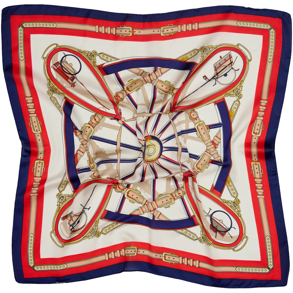 MARTA DU CHATEAU Marta du Chateau dam Scarf MdcJuline FA-Scarf Scarf Blue/Red31218