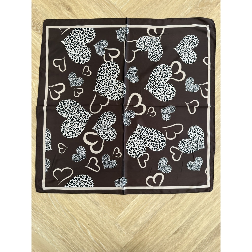 MARTA DU CHATEAU Marta du Chateau dam Scarf MdcJuline FA-Scarf Scarf Brown11148-5