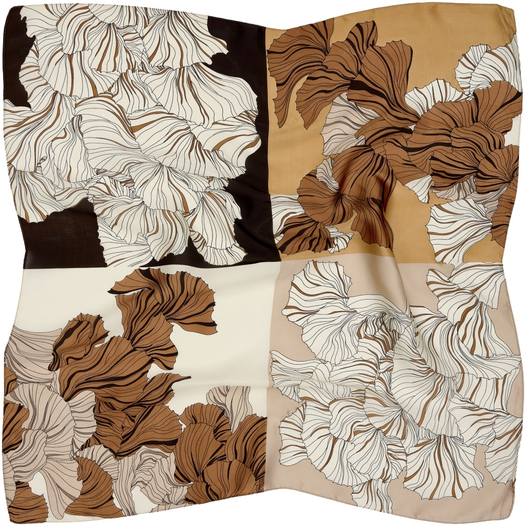 MARTA DU CHATEAU Marta du Chateau dam Scarf MdcJuline FA-Scarf Scarf Coffee3884
