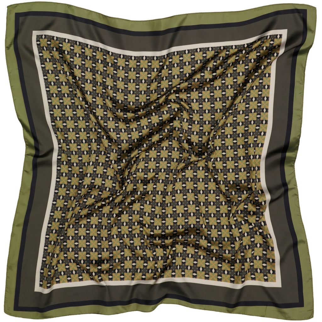 MARTA DU CHATEAU Marta du Chateau dam Scarf MdcJuline FA-Scarf Scarf Green11155-2