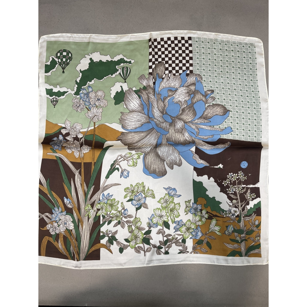 MARTA DU CHATEAU Marta du Chateau dam Scarf MdcJuline FA-Scarf Scarf Green3865