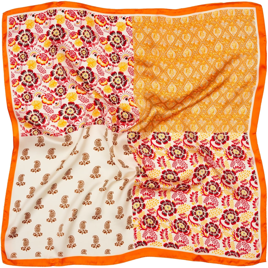 MARTA DU CHATEAU Marta du Chateau dam Scarf MdcJuline FA-Scarf Scarf Orange3874